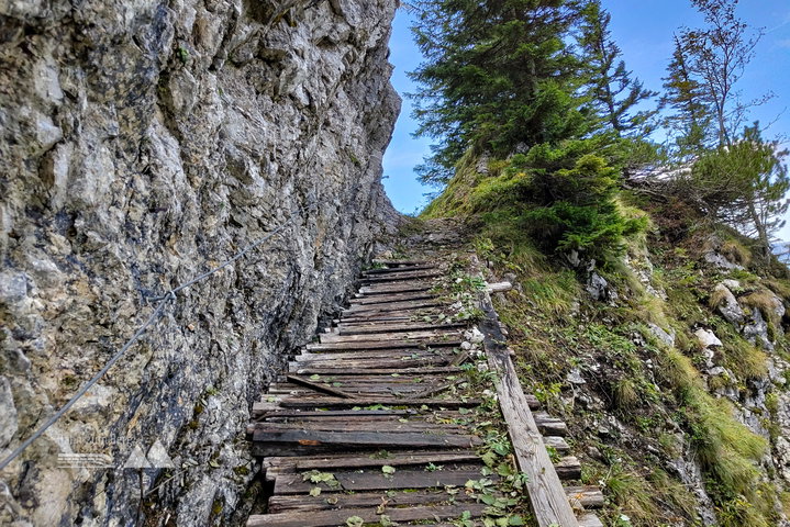 Abstieg am Treibsteig. Foto: Simon Widy