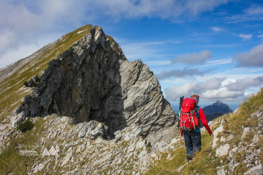 Die Hochschrutte (auch Plattberg genannt) ist in Sicht. Foto: Michael Pröttel, Mountain Wilderness Deutschland e.V.