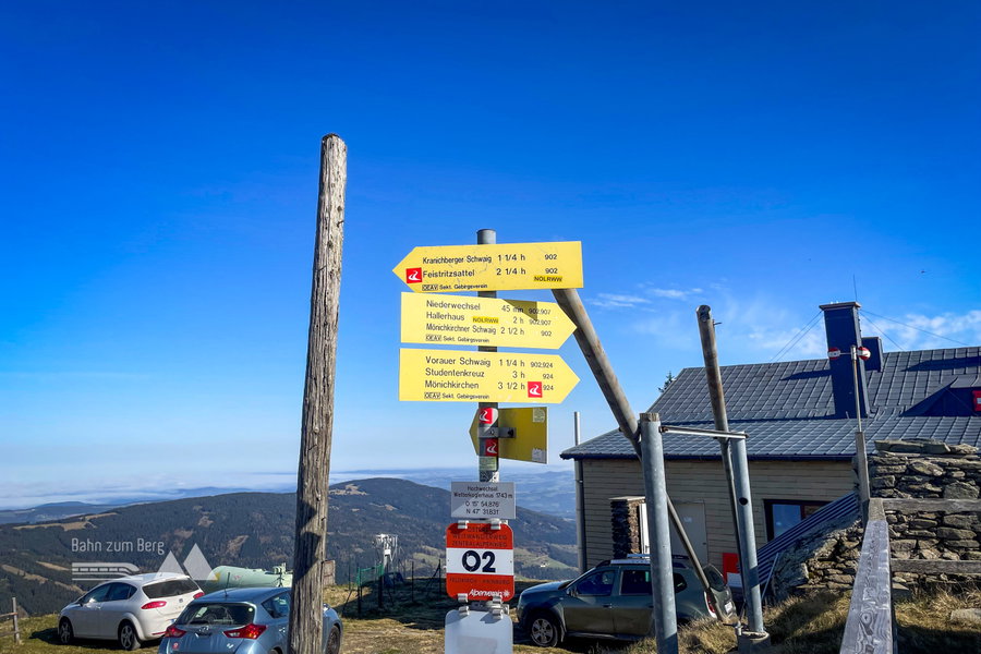 Vom Hochwechsel Richtung Kranichberger Schwaig. Foto: Ursula Truebswasser