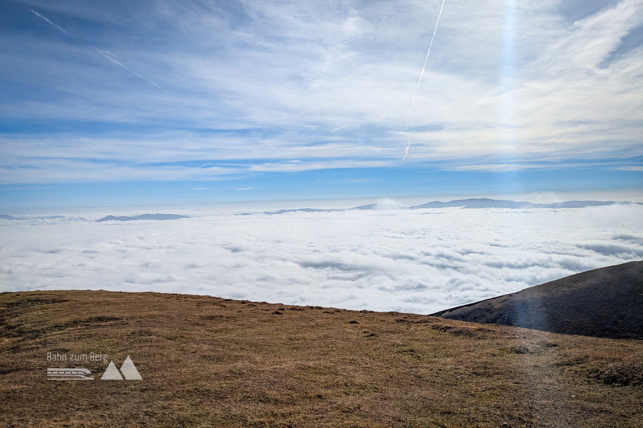 Nach Süden (fast) nichts als Wolken. Foto: Anna, POW AT