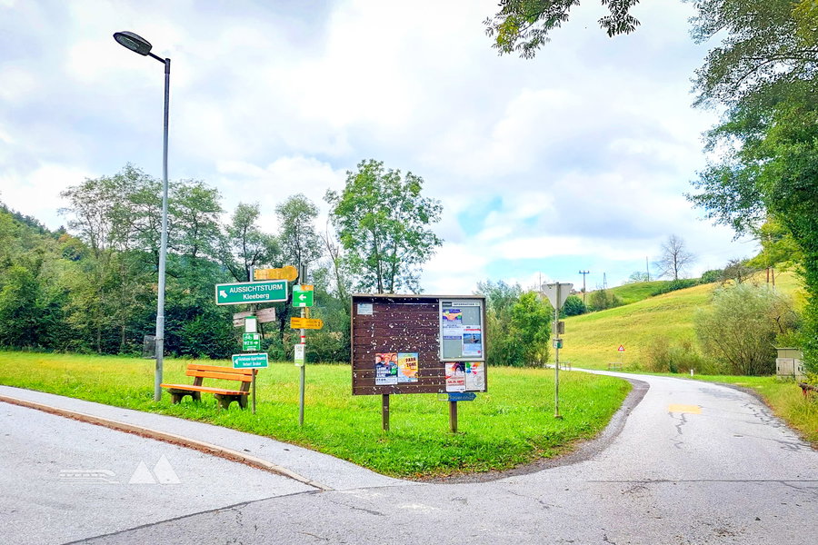 Kreuzung zum Kleeberg. Foto: Alice Frischherz