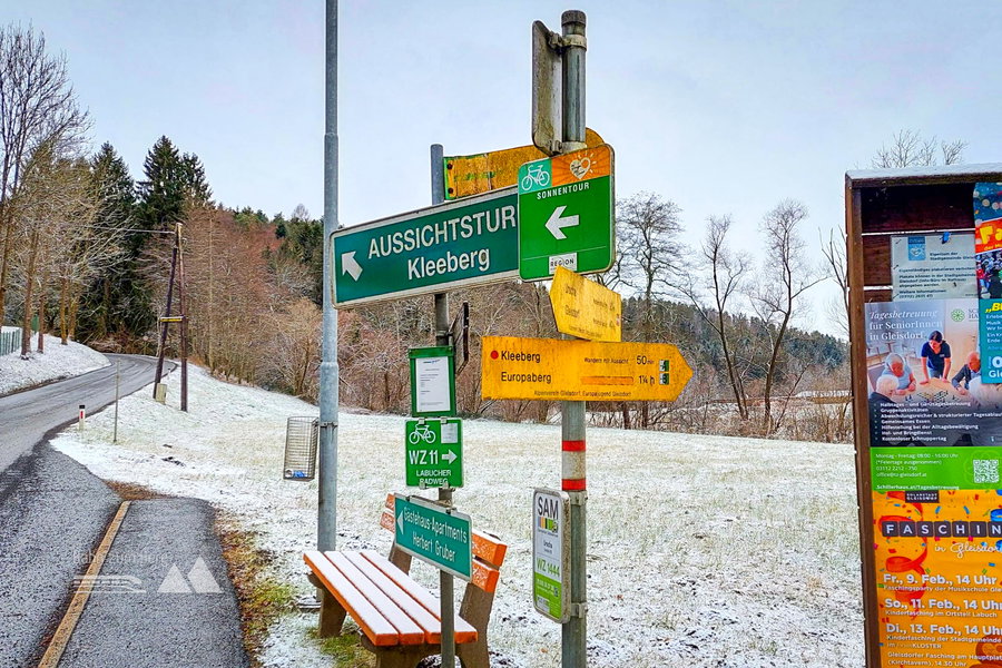 Wandertafeln zum Kleeberg, Wandern mit Aussicht. Foto: Alice Frischherz