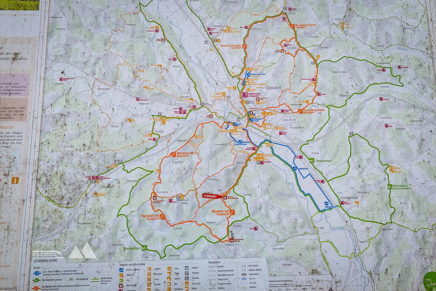 Infotafel Freizeit und Tourismus in Gleisdorf. Foto: Alice Frischherz