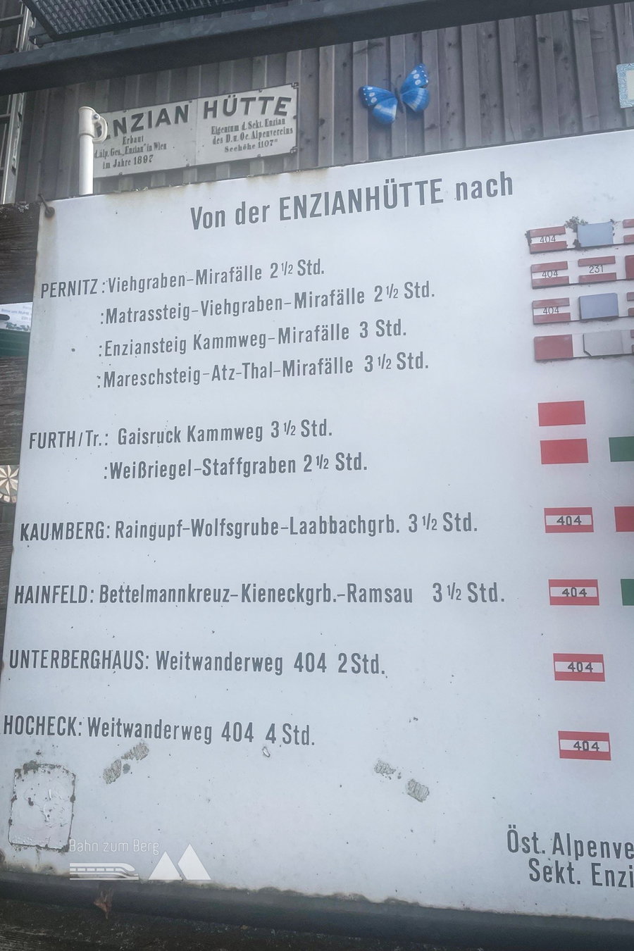 Wandermöglichkeiten von der Enzianhütte. Foto: Ursula Truebswasser