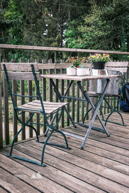 Im Alpengarten Rannach; Terrasse. Fotos: Stefan Münzer