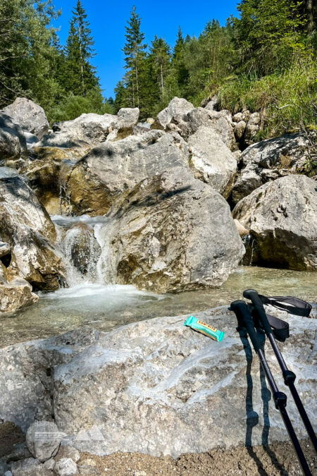 An der Kaltwasserlaine lässt es sich herrlich erfrischen und Pause machen. Fotos: Fabian Lindner, POW DE