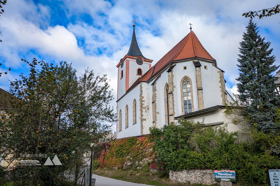 Startpunkt bei der Kirche in Türnitz. Foto: Peter, POW AT