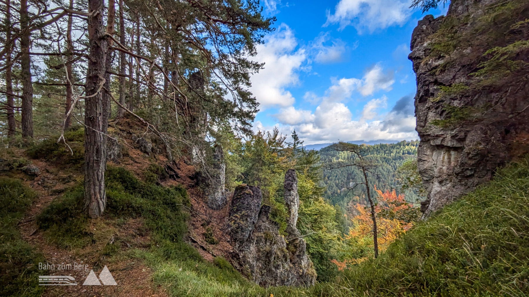 Grandiose Ausblicke auch schon entlang des Weges. Foto: Peter, POW AT
