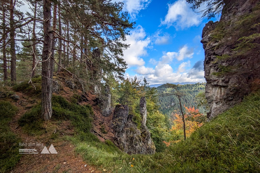 Grandiose Ausblicke auch schon entlang des Weges. Foto: Peter, POW AT