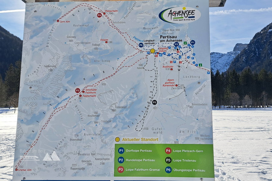 Loipenkarte. Foto: Gerold Petritsch