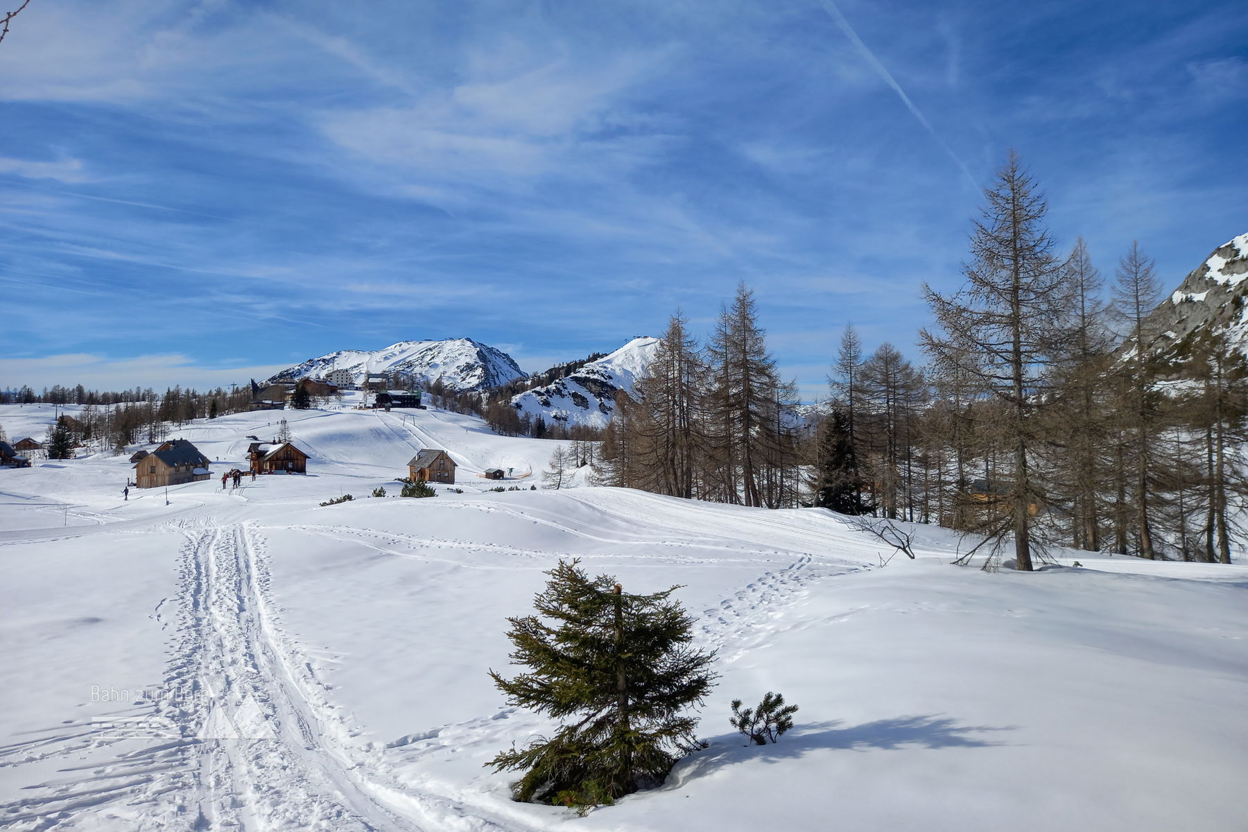Tauplitzalm mit Lawinenstein und Schneiderkogel. Foto: Martina Friesenbichler