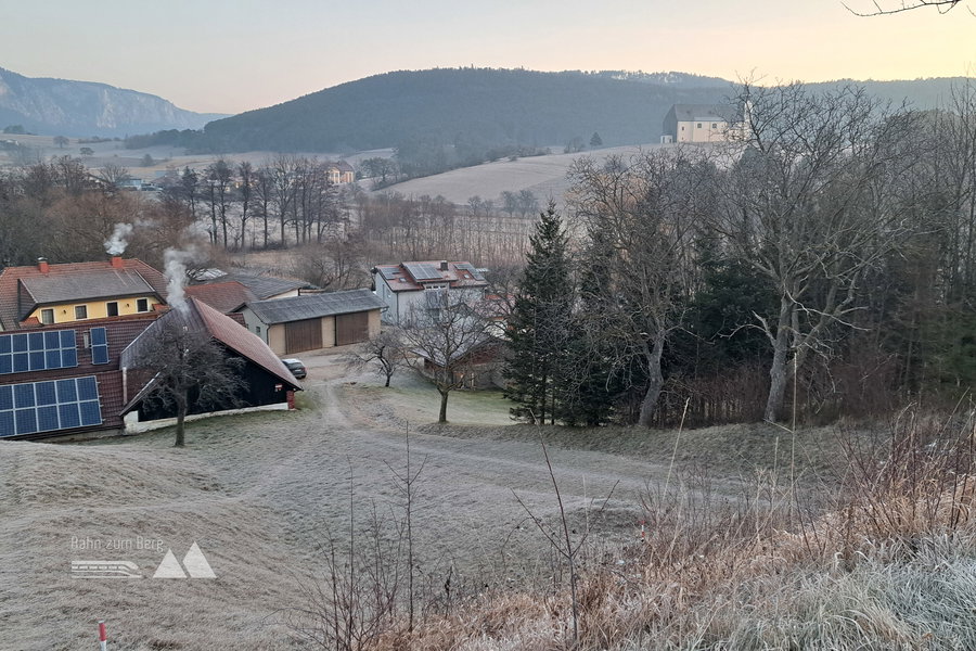 Tourbeginn in Unterhöflein. Foto: Gerold Petritsch