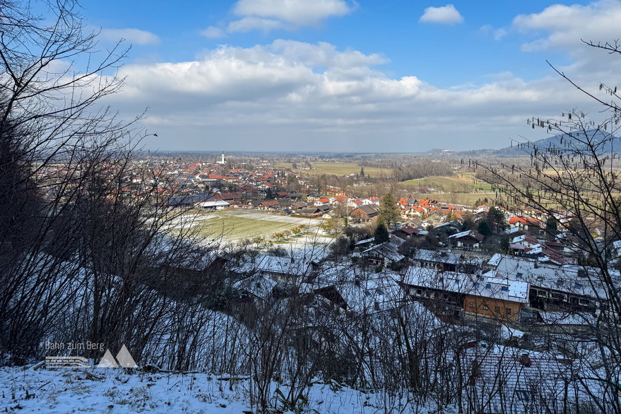 Ausblick auf Flintsbach im Inntal; Foto: Bernhard Walle
