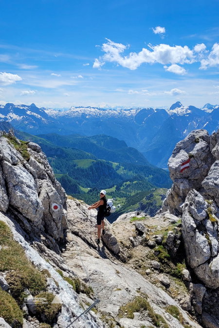 Abstieg mit Blick auf den Königsee. Foto: Julia Büchler