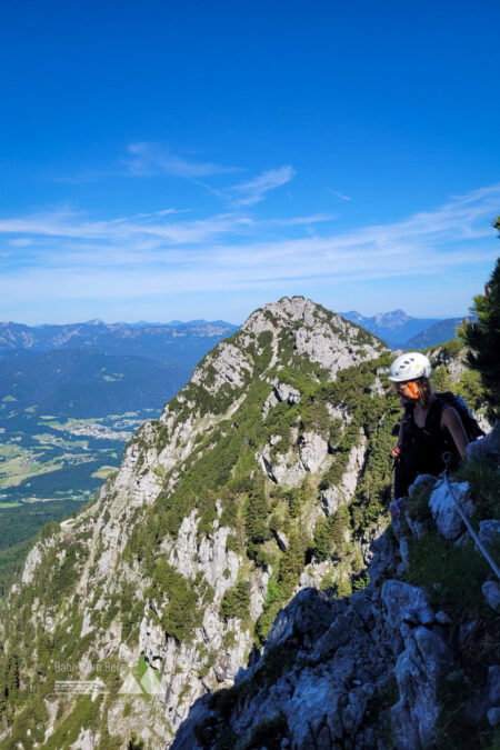 Aufstieg am Klettersteig. Fotos: Julia Büchler
