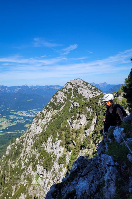 Aufstieg am Klettersteig. Fotos: Julia Büchler