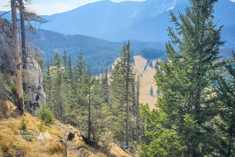 Abstieg vom Schober mit Blick auf den Schneeberg. Foto: Linda Prähauser