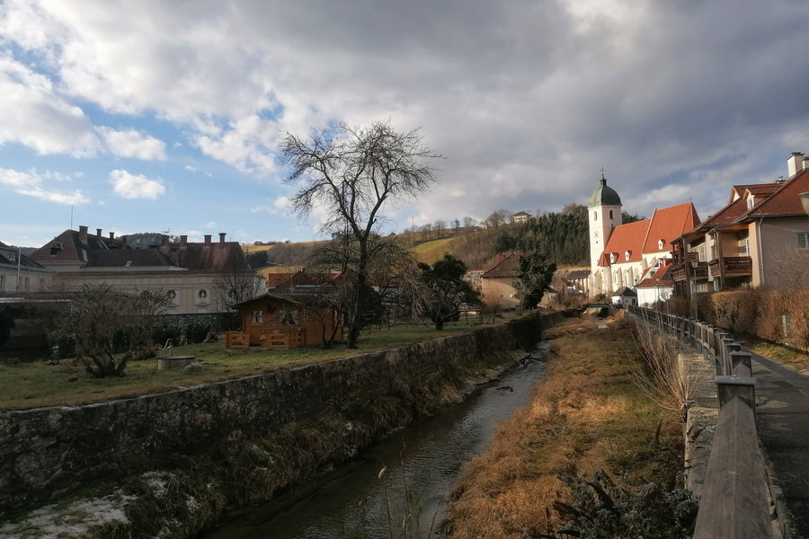 Abschied von Kirchschlag mit wunderschöner Lichtstimmung. Foto: Sarah Pallauf