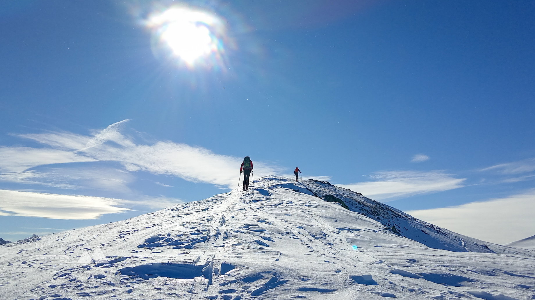 Am Hinterberg angekommen. Foto: Norman und Lisa