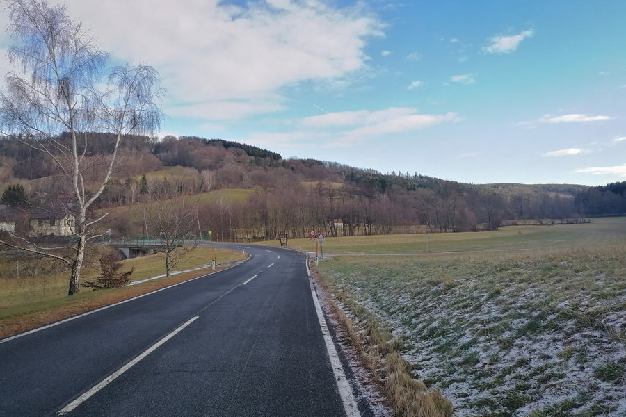 Am Talboden angekommen und damit auch an der Landesgrenze. Foto: Sarah Pallauf