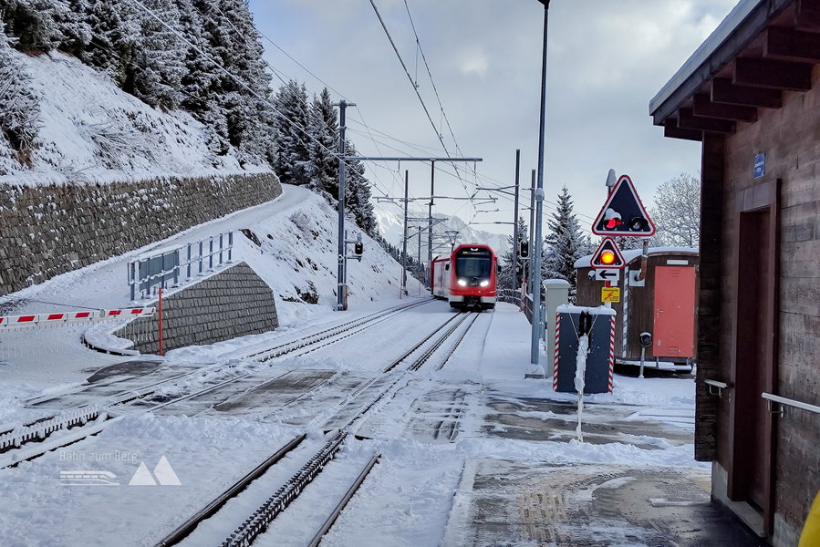 Anreise mit der Matterhorn-Gotthard-Bahn. Foto: Simon Widy