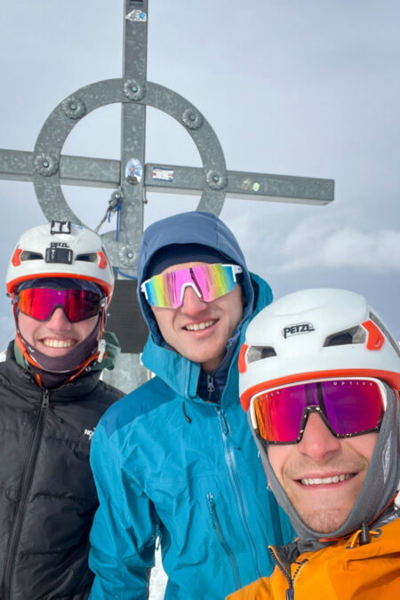 Am Gipfel des Fluchtkogels (3.494 Meter). Fotos: Matthias Dippold, Simon Widy