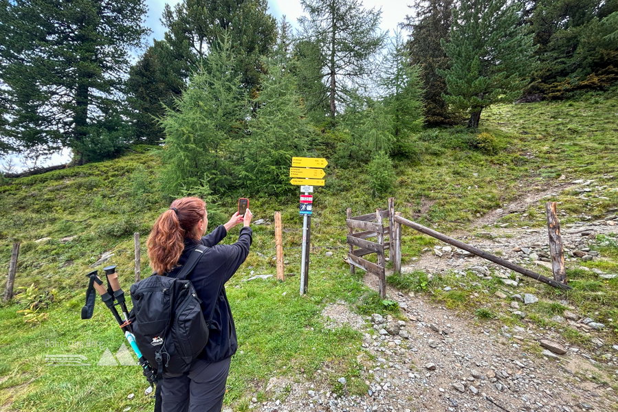 Aussteigen Graukogellift, einsteigen in die Wandertour. Foto Veronika Schöll