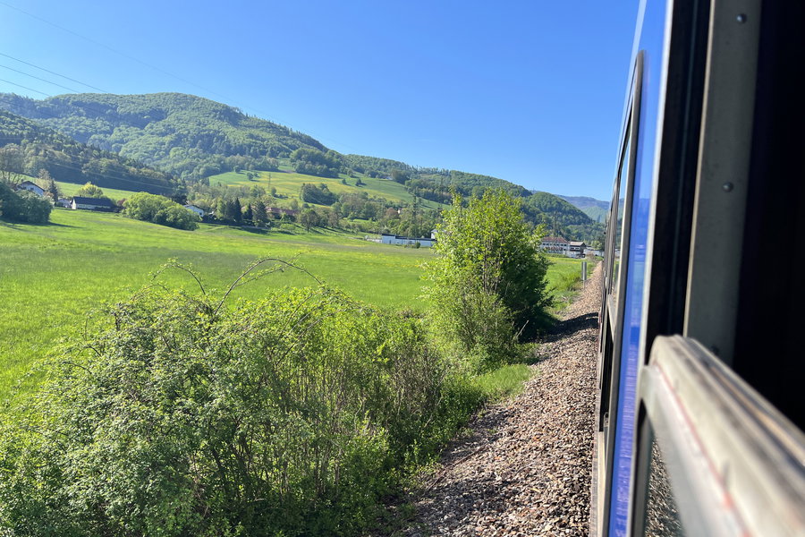 Altmodische Anreise. Foto: Birgit Matzinger