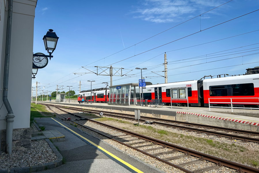 Bahnhof Irnfritz. Foto Veronika Schöll