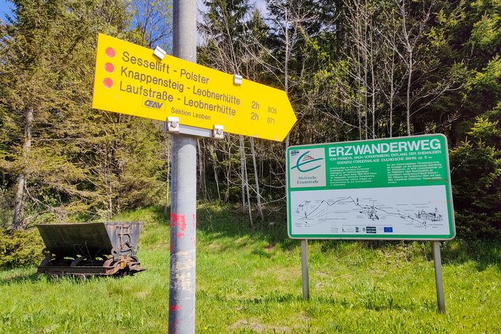 Los geht’s am Präbichl. Auch Hund Stefan ist bei unserer Tour dabei. Fotos: Manfred Hinteregger 