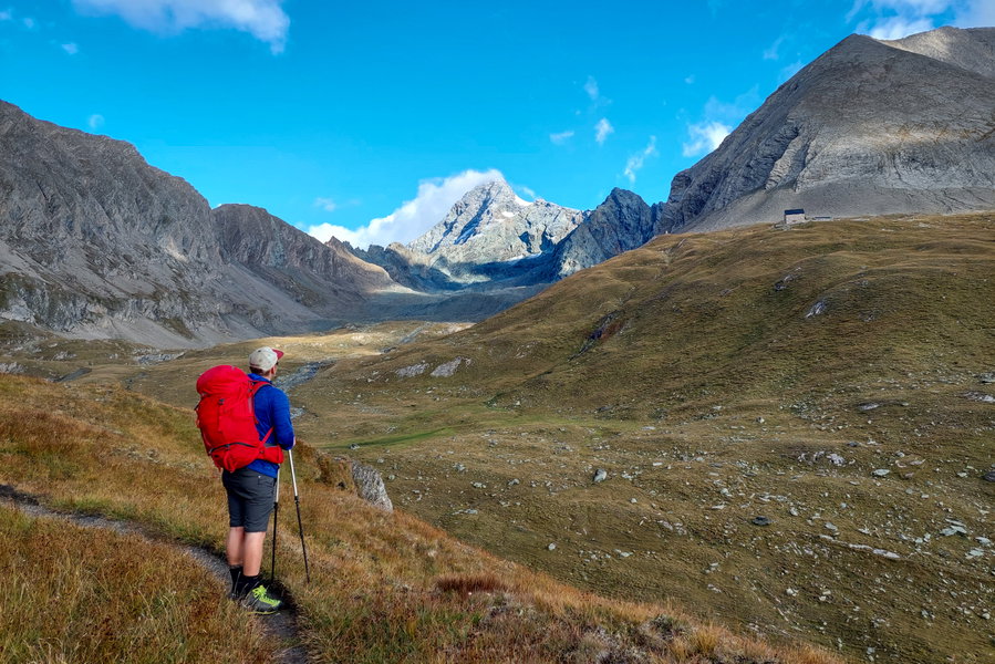 Blick zurück auf den Großglockner und die Salmhütte. Foto: Alice Frischherz