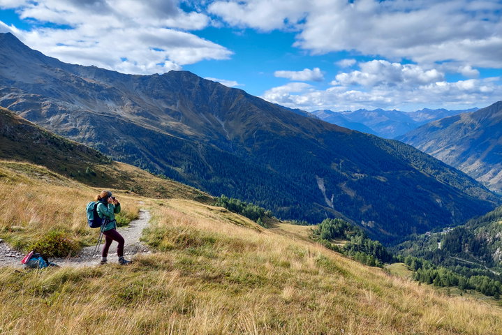 Traumwetter beim Abstieg zum Lucknerhaus. Foto: Alice Frischherz