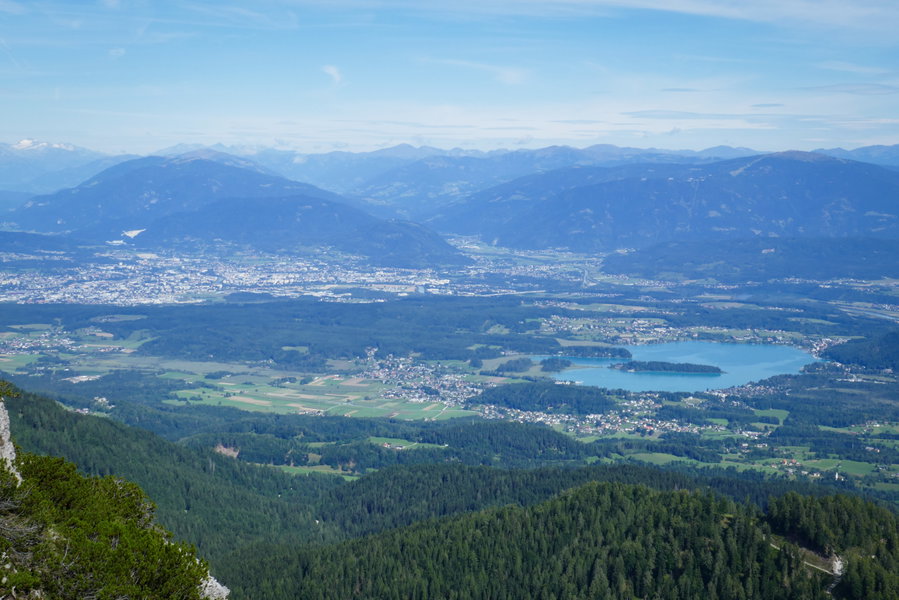 Erstmals sehen wir heute den Faaker See und die umliegenden Berge. Foto: Anna, POW AT