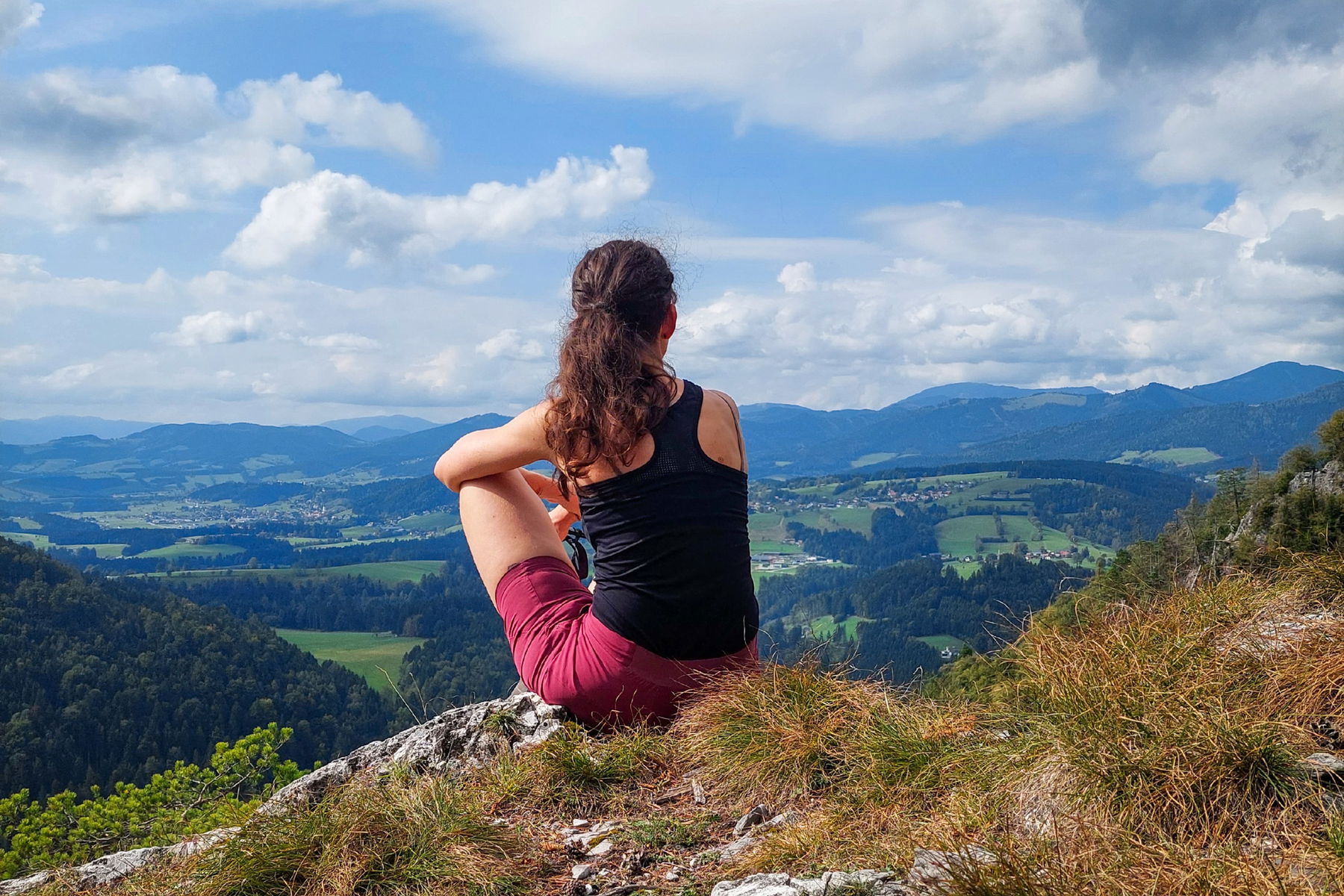 Aussicht genießen; Weizklammblick. Fotos: Alice Frischherz