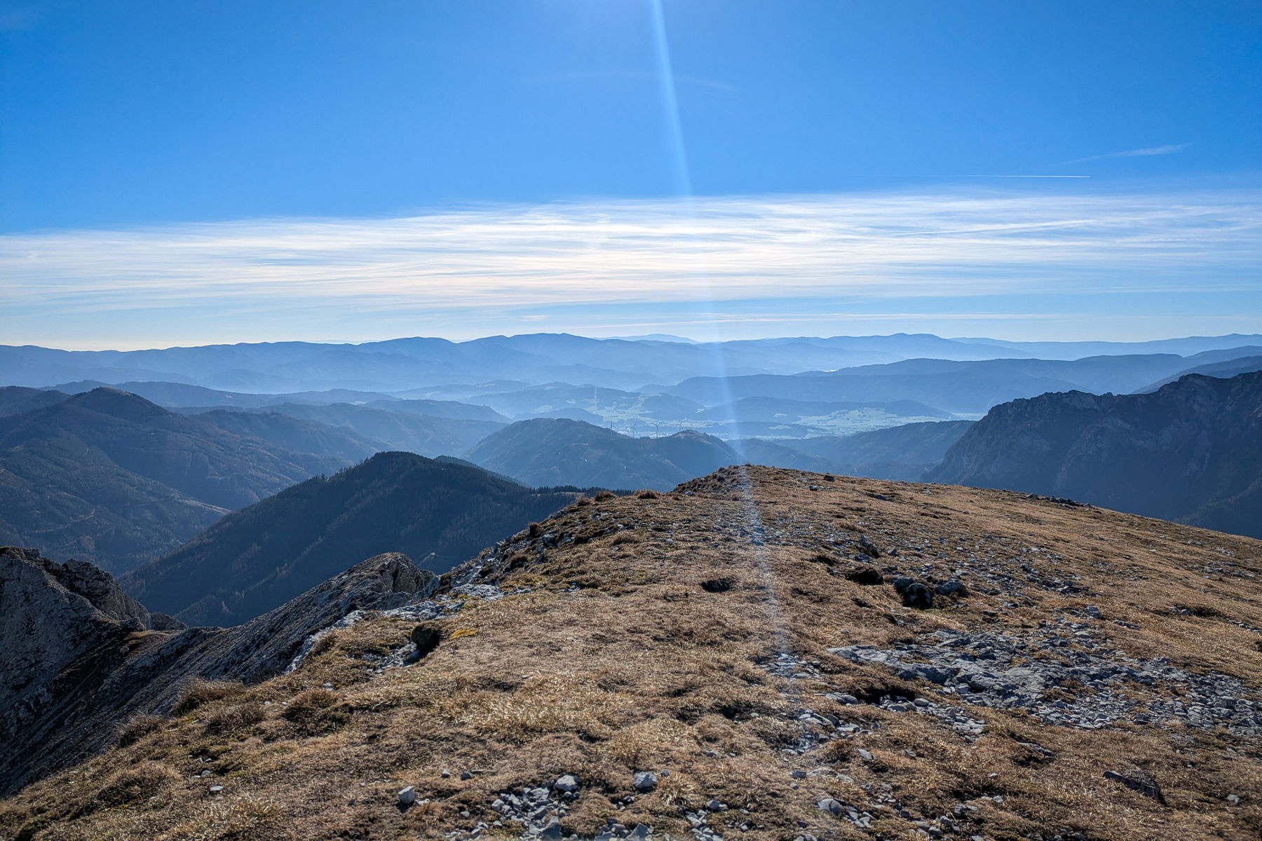 Blick nach Süden Richtung Trofaiacher Becken. Foto: Anna, POW AT