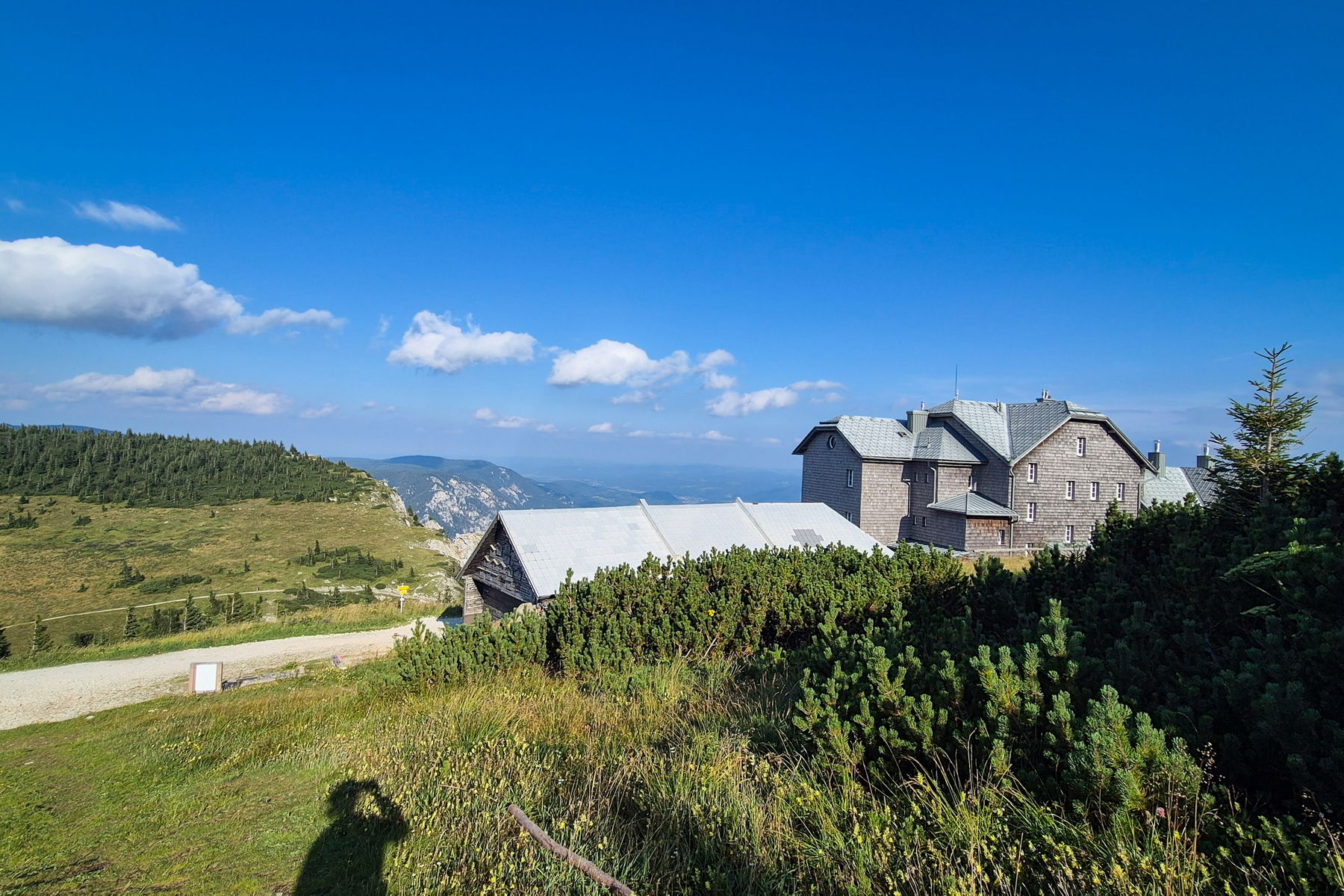 Das Tagesziel vor Augen: das Ottohaus. Foto: Linda Prähauser