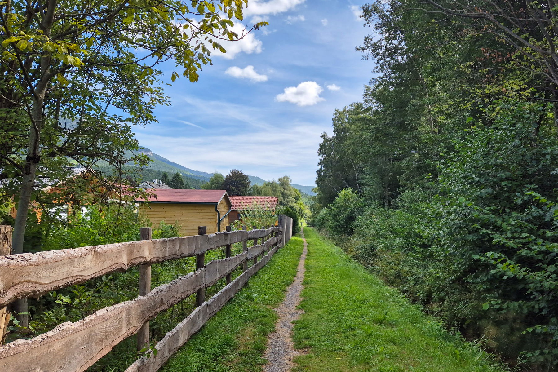 Entlang der Grünstingbachpromenade und der Fischerpromenade nach Payerbach-Reichenau. Foto: Linda Prähauser