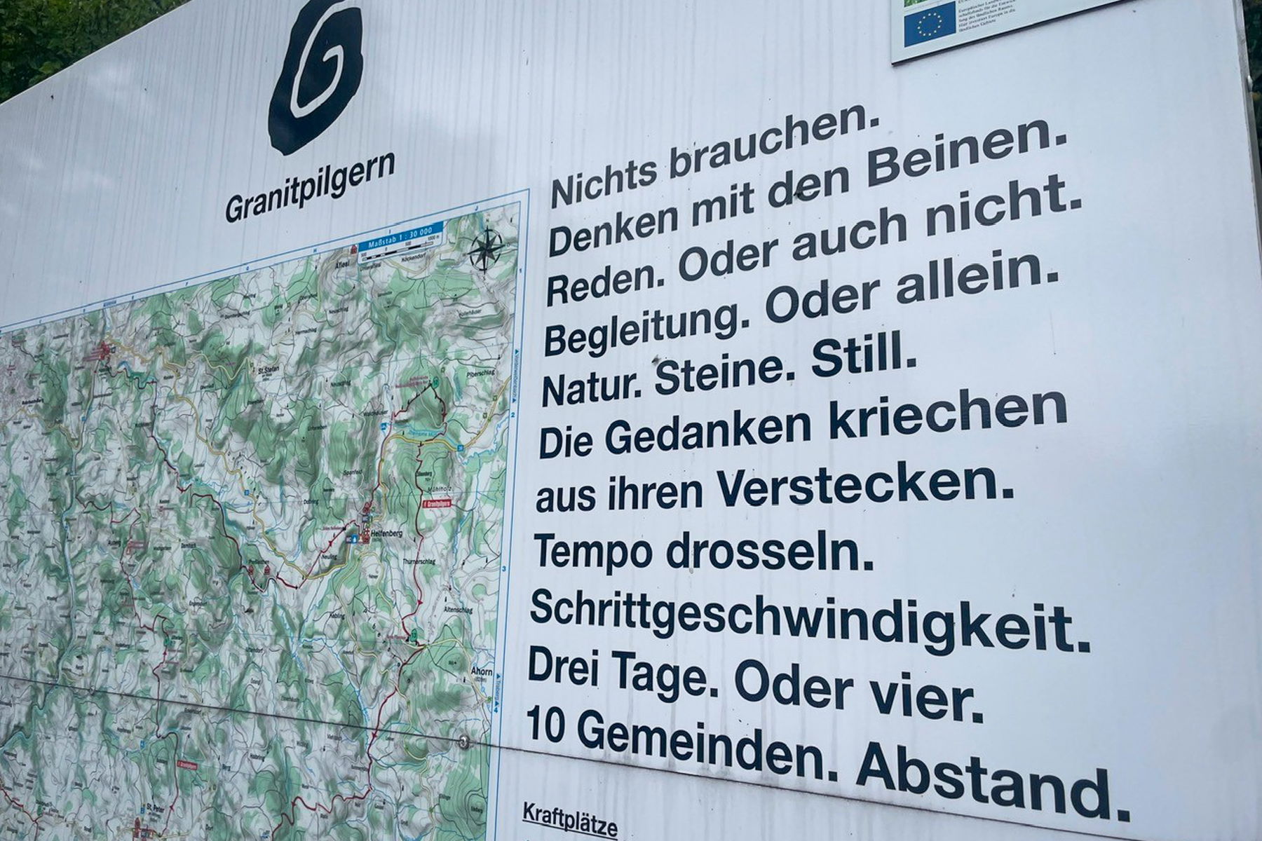 Der Granitpilgerweg. Foto: Ursula Truebswasser