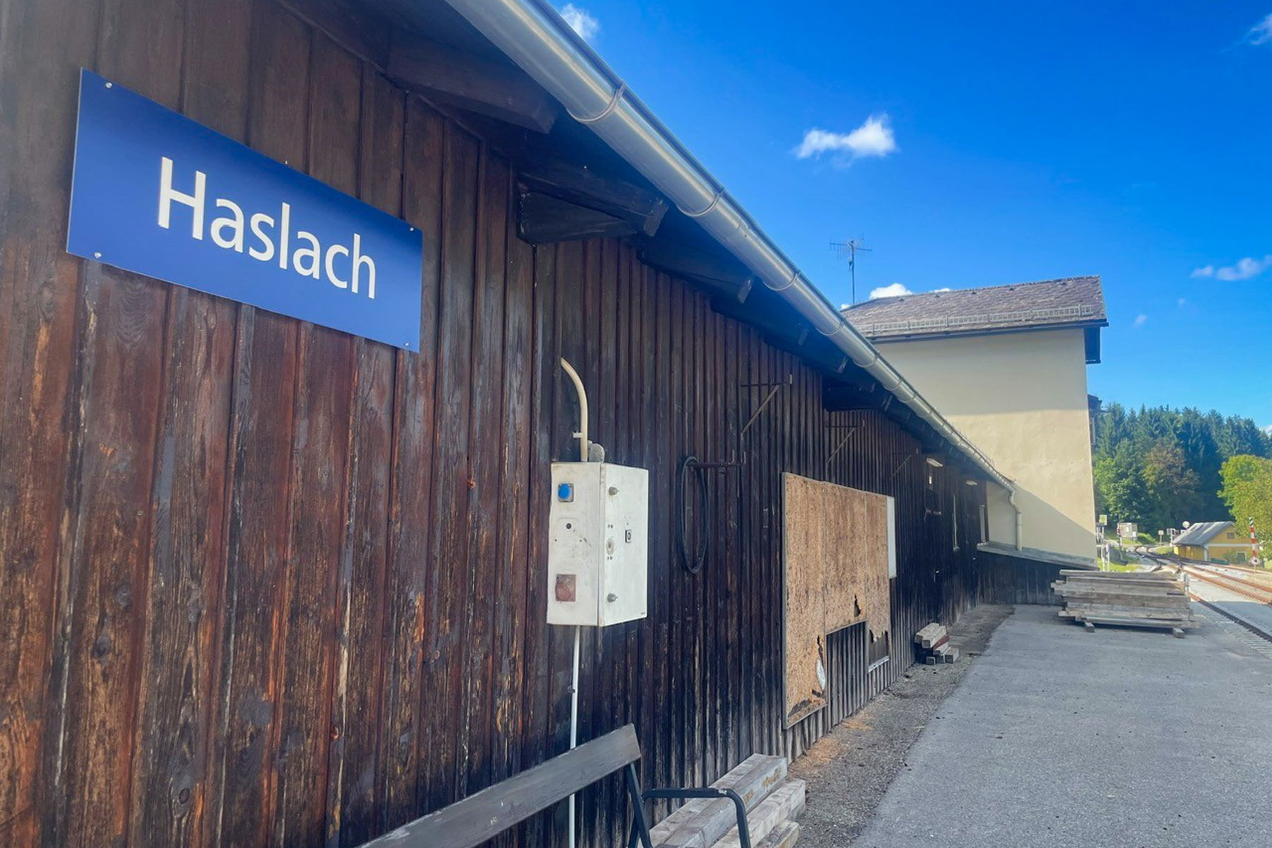 Bahnhof Haslach. Foto: Ursula Truebswasser