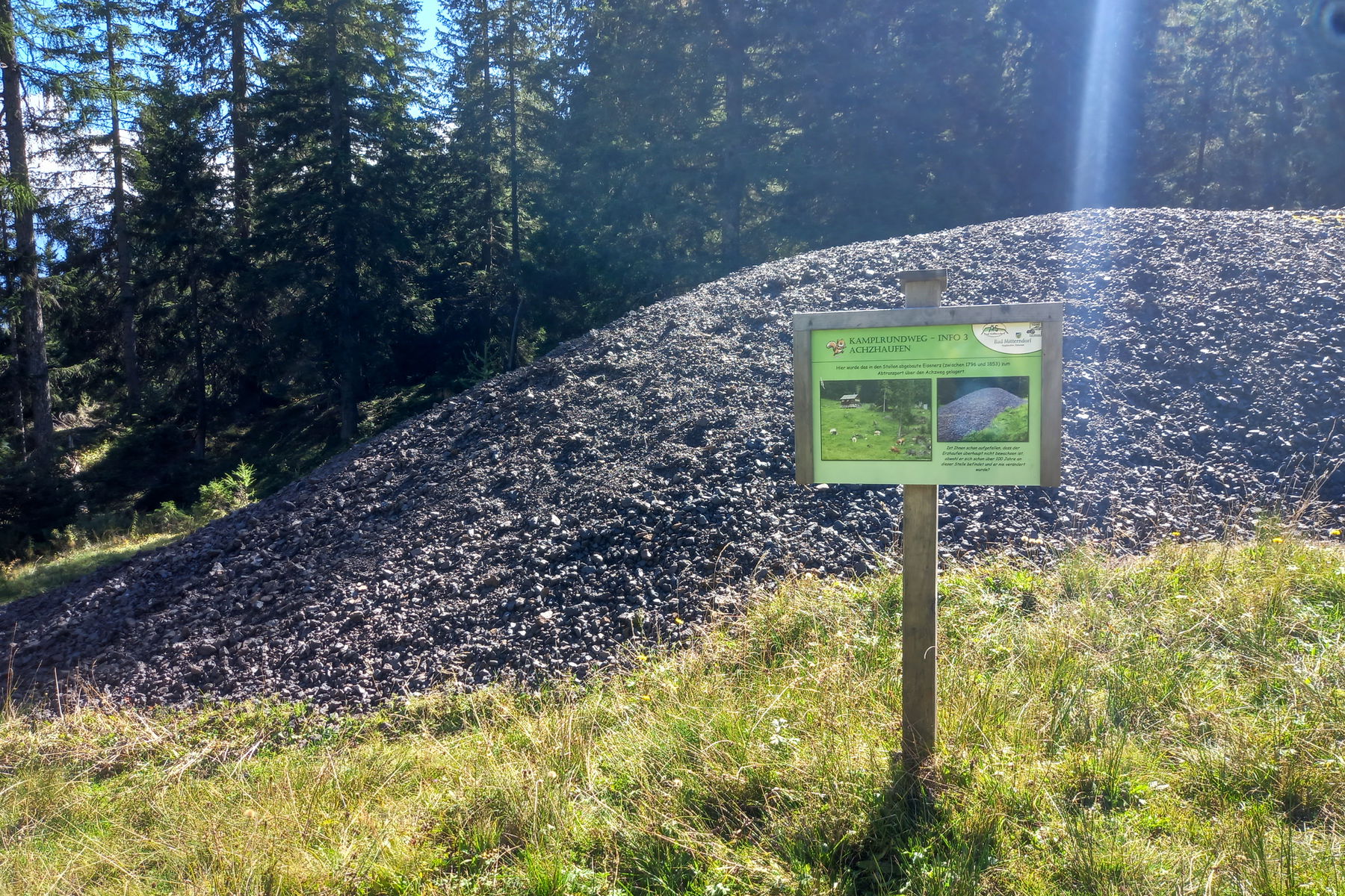 Achzstollen; Achzhaufen. Fotos: Martina Friesenbichler