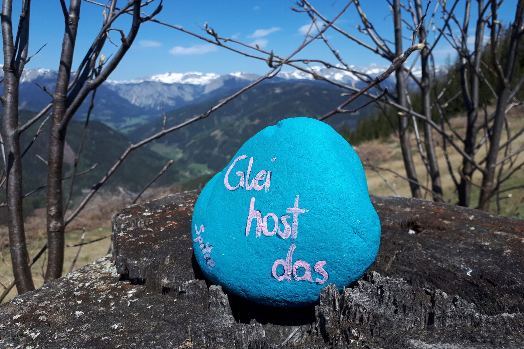Aufmunternde Steine. Foto: Gerold Petritsch