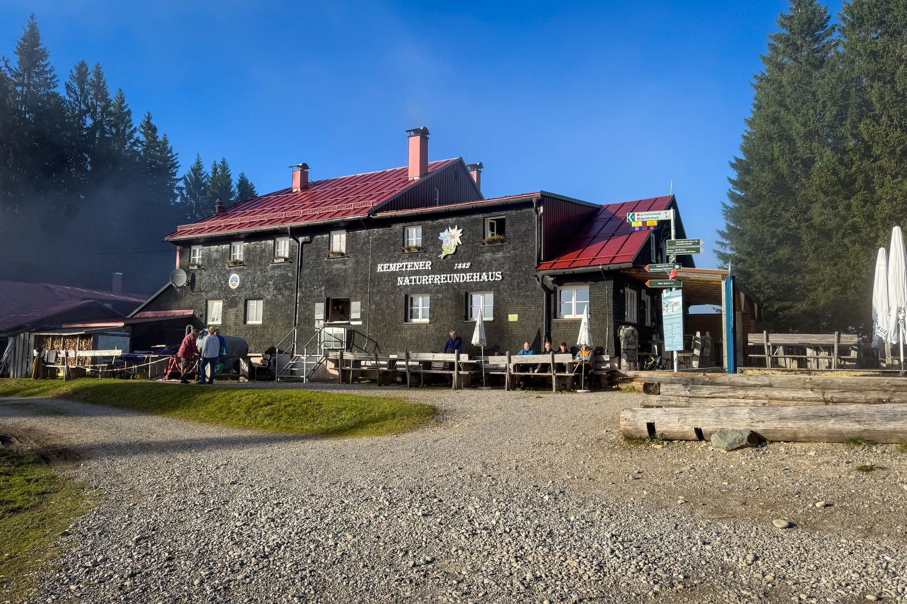 Kemptner Naturfreundehaus (1.442 Meter). Foto: Bernhard Walle
