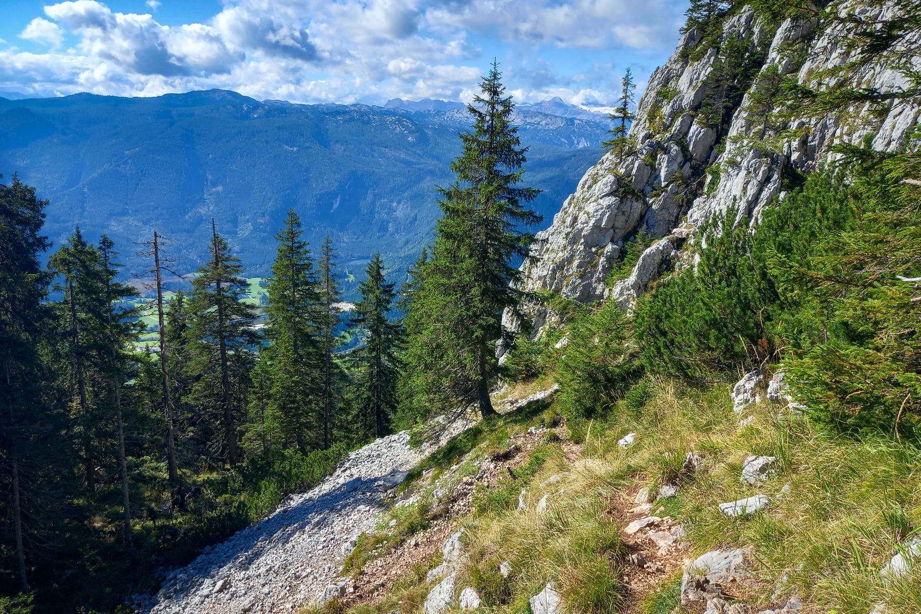 Kurze Steilstufe am Weg zum Rötelstein. Foto: Martina Friesenbichler