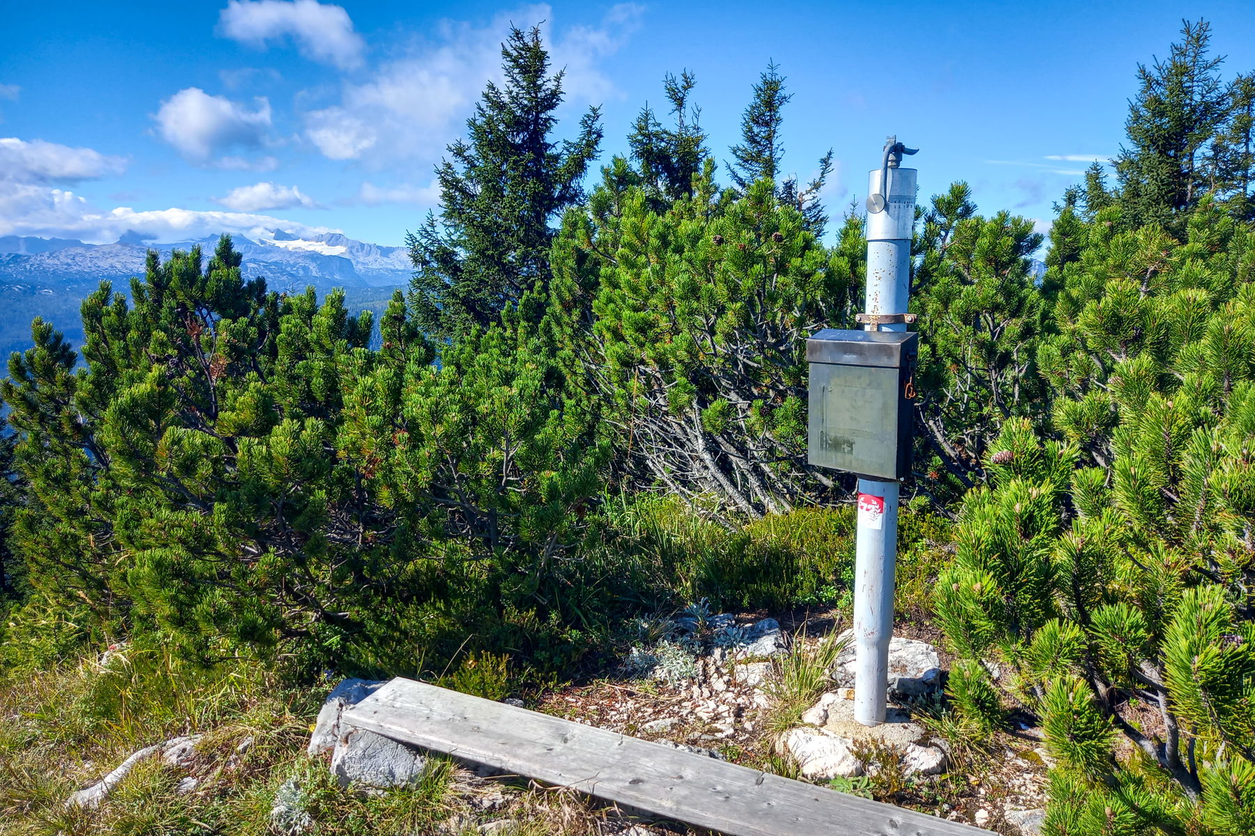 Gipfelkreuz Rötelstein; Höchster Punkt Rötelstein (1.614 Meter). Fotos: Martina Friesenbichler