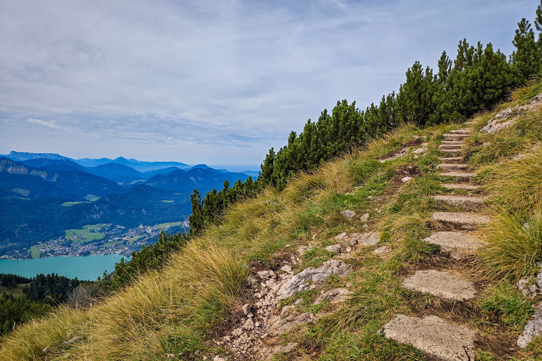 Über viele Stufen ging es rauf – über viele andere geht’s auch nach unten. Foto: Lisa Nussdorfer