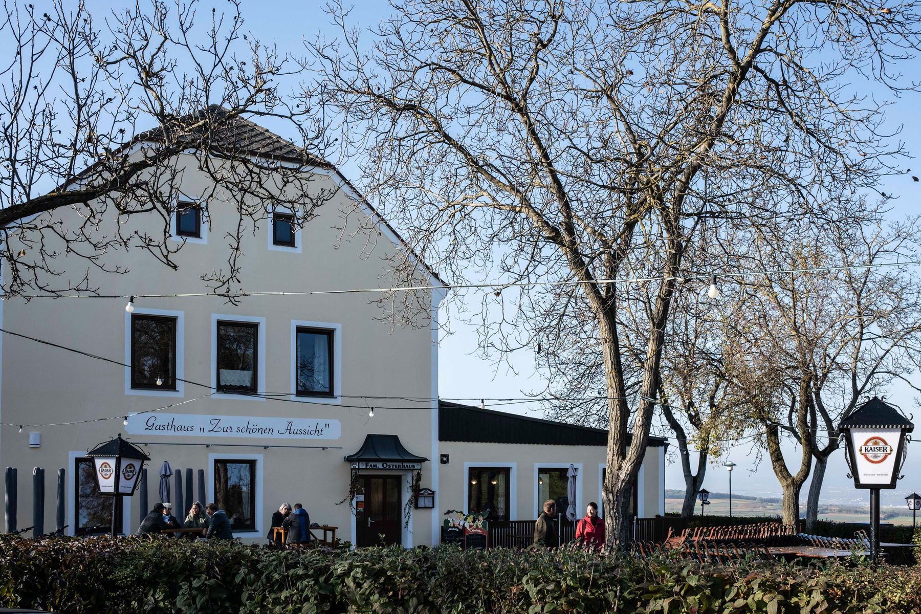 Einkehr mit Aussicht. Foto: Birgit Reiter