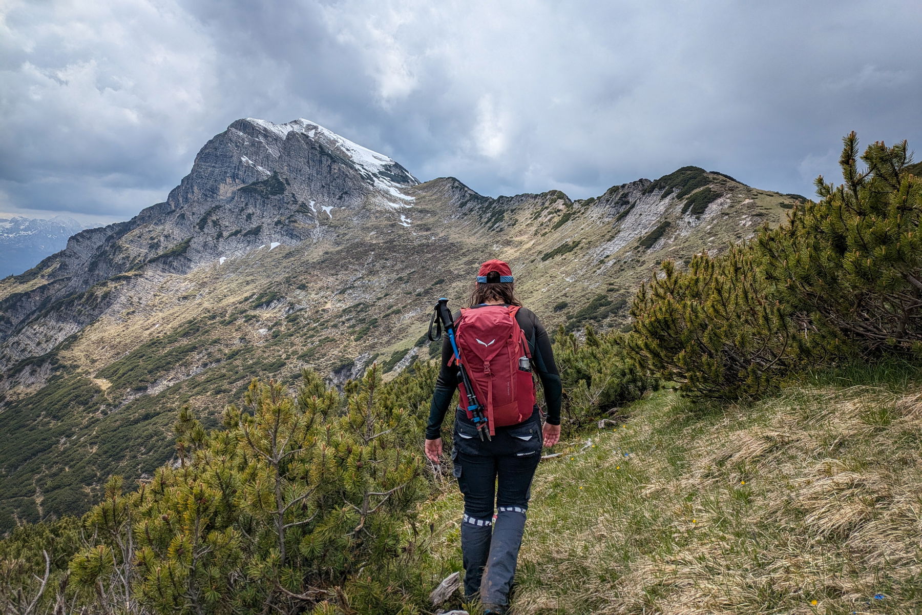Erstmals eröffnet sich hier der Bick auf das letzte Wegstück Richtung Gamsfeld. Foto: Anna, POW AT