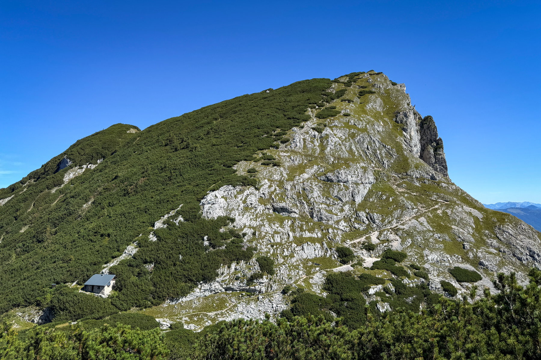Blick auf die Mittagsscharte. Foto: Bernhard Walle