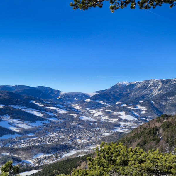 Winter Wonderland: Schnee und Sonne von Payerbach nach Puchberg
