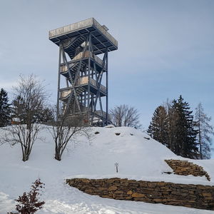 Winterwanderung von Schwanberg auf die Aussichtswarte und über Schloss Limberg wieder zurück
